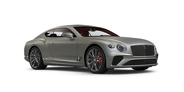 Bentley Riyadh Bentley GT Speed coupe in Extreme Silver paint front 34